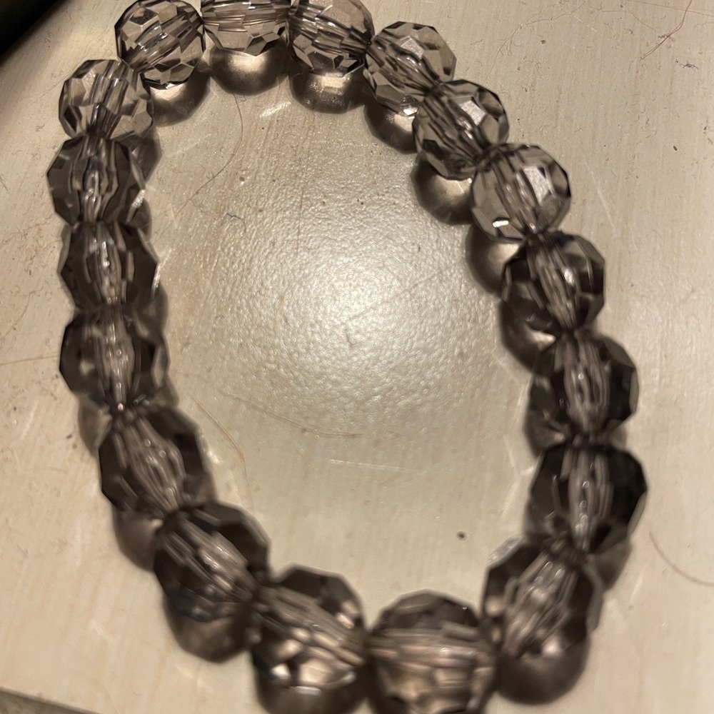 Elegant Smoky Quartz Beaded Bracelet